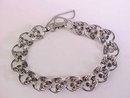 Vintage Beau Sterling Silver Bracelet Linked Safety Chain