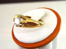 Chunky Signed Cubic Zirconia Solitaire Gents Ring Vintage