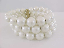 Imitation Pearl Memory Bracelet Graduating Vintage