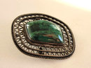 Eliat Stone Pin Pendant Sterling Vintage Made In Israel Stunning Metalwork