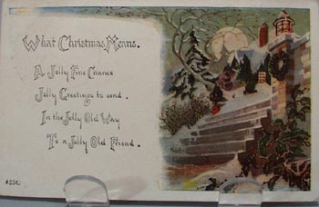 What Christmas Means Post Card