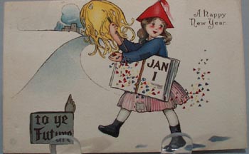 Happy New Year To Ye Future Post Card