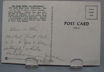 Drake Motel Chattanooga, Tenn Post Card