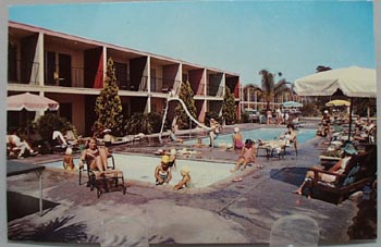 Fantasy Motel Anaheim Calif Post Card.