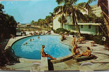 Suntide Hotel Sarasota, Fla Post Card.