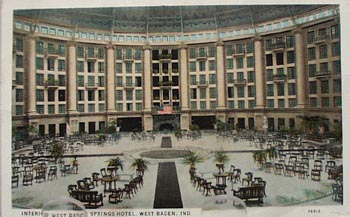West Baden Springs Hotel West Baden IN Post Card.