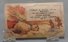 Victorian Trade Card Wheeler & Wilson Sewing Machines 1800's