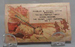 Victorian Trade Card Wheeler & Wilson Sewing Machines 1800's