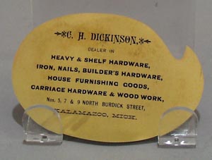Victoria Trade Card C H Dickinson Howe Pittsburgh 1800.