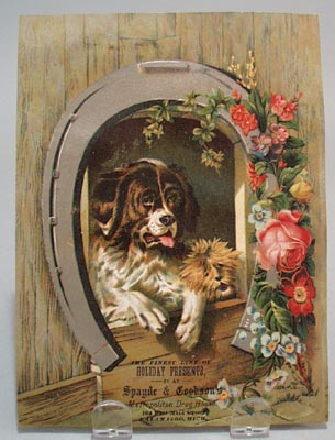 Victorian Trade Card Spayde & Cookson;s Puppies late 1800's
