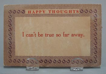 Happy Thoughts Humorous Post Card