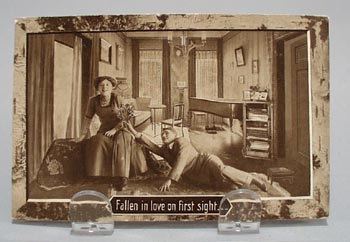 Fallen In Love Humorous Post Card