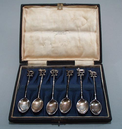 Jagat narain & Sons Wild Animal Sterling Spoons
