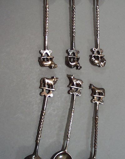 Jagat narain & Sons Wild Animal Sterling Spoons