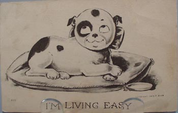I'm Living East Humorous Post Card
