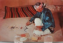 Indian Medicine Man Drawing in Sand PC