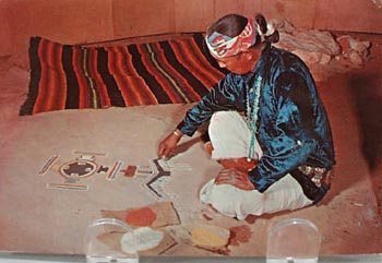 Indian Medicine Man Drawing in Sand PC