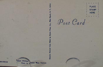 Indian Maiden Holding Feather Post Card