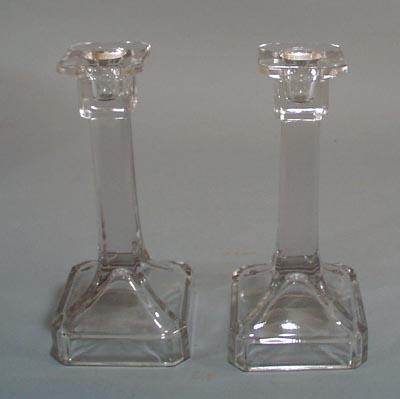 Pr of Crystal Candle holders.