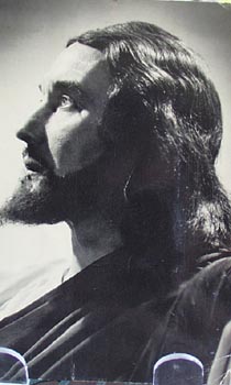Josef Meier as Christus Religious Postcard
