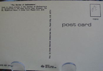 Garden of Gethsemane Postcard.