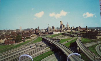 Expressway Daytime Cin. Ohio Postcard