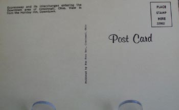 Expressway Daytime Cin. Ohio Postcard