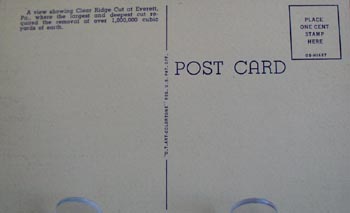 Deepest Cut Penna Turnpike Postcard.