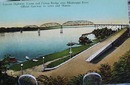 Lincoln Hgwy Fulton Bridge Iowa Postcard