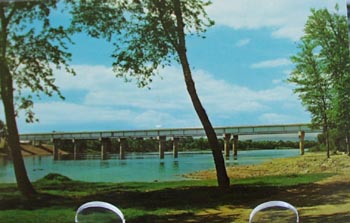 Twin Bridges Turbotville Pa Postcard