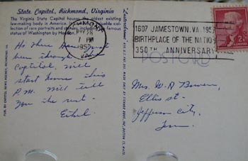 Virginia Capitol Close Up View Postcard
