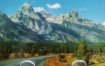 Teton Peaks Closeup No. Pacific Rwy PC