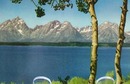 Teton Range & 2 Trees No Pacific Rwy PC