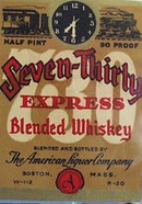Seven Thirty Blended Whiskey Bottle Label