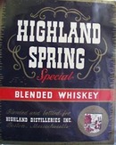 Highland Spring Whiskey Bottle Label.