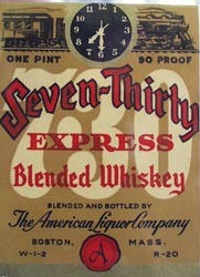 Seven Thirty One Pint Whiskey Bottle Label