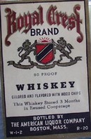 Royal Crest Whiskey Bottle Label
