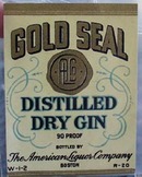 Gold Seal Dry Gin Bottle Label