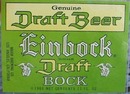 Einbock Draft Bock Beer Bottle Label.