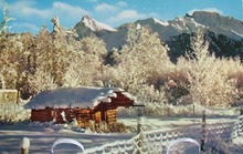 Alaska Postcard Pioneer Log Cabin