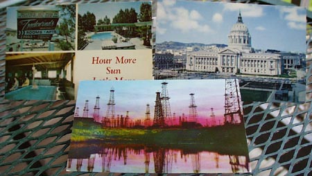California Postcards 3 cards Oilwells
