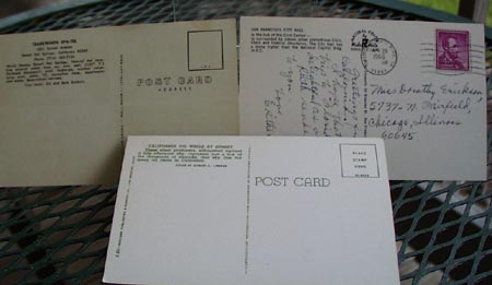 California Postcards 3 cards Oilwells
