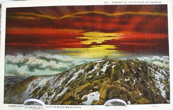 Summit At Sunrise Pikes Peak Colo PC