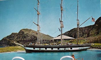 Replica Whaling Ship Essex Postcard