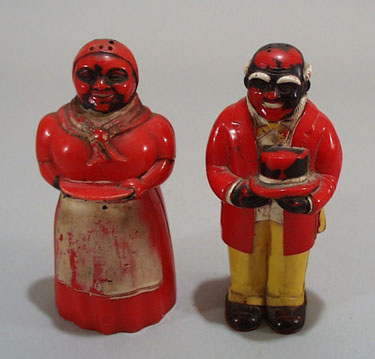 Old Aunt Jemima and Uncle Moses Salt & pepper set
