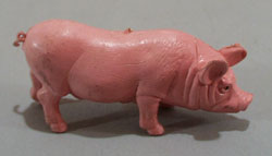 Pink sow with realistic expression