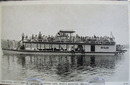 Boat, The Dixie, Webster Lake IN Postcard