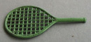 Cracker Jack Tennis Racket Metal Toy.