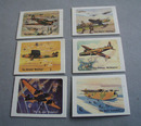 Complete Set of 6 R.A.F Airplane Cards