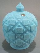 Westmoreland Covered Candy in satin blue Old Quilt design